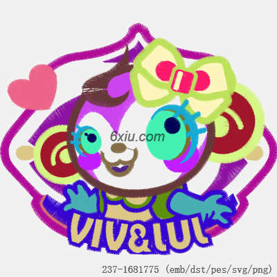 svg矢量绣花图下载