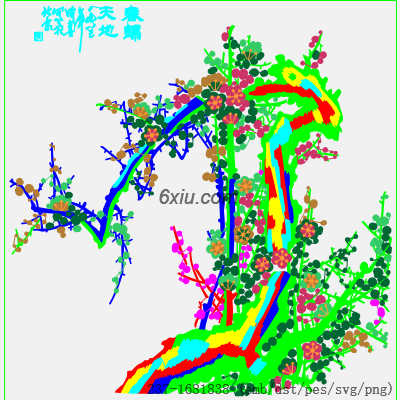 svg矢量绣花图下载