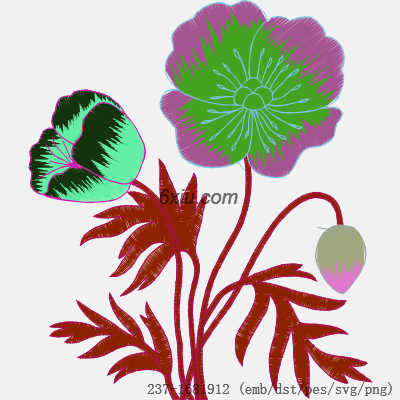 svg矢量绣花图下载