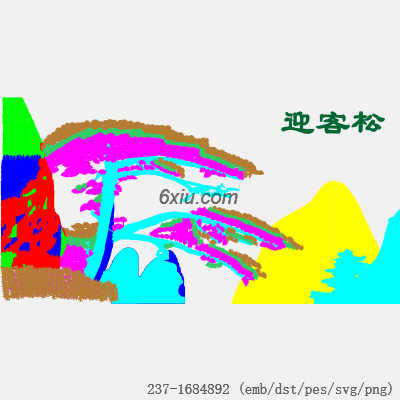 svg矢量绣花图下载