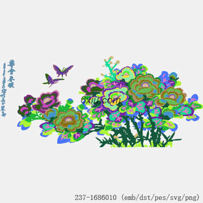 svg矢量绣花图下载