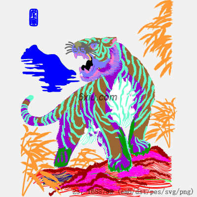 svg矢量绣花图下载
