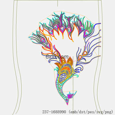 svg矢量绣花图下载