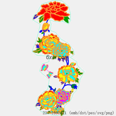 svg矢量绣花图下载