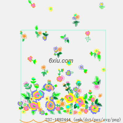 svg矢量绣花图下载
