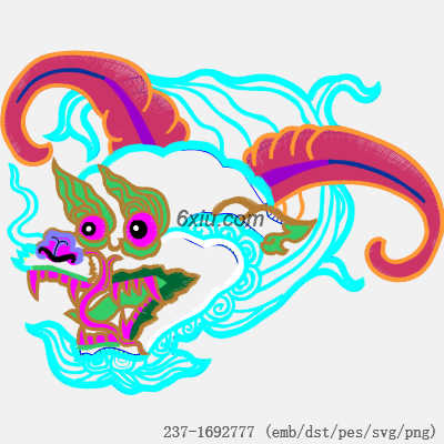 svg矢量绣花图下载