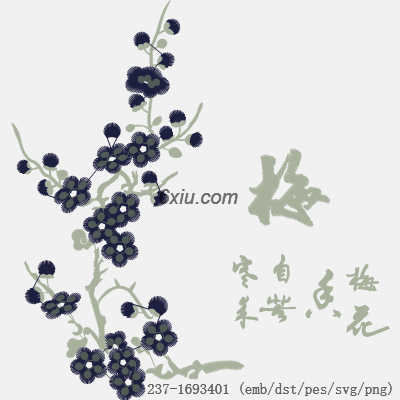 svg矢量绣花图下载