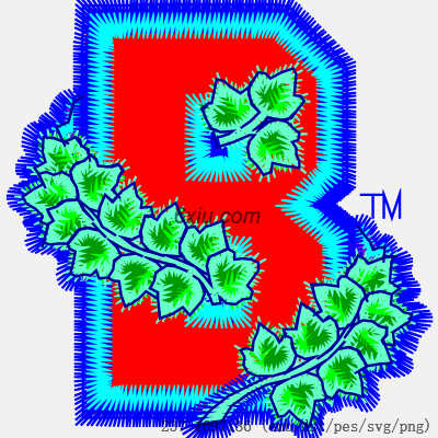 svg矢量绣花图下载