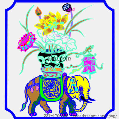 svg矢量绣花图下载