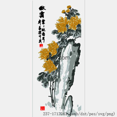 svg矢量绣花图下载