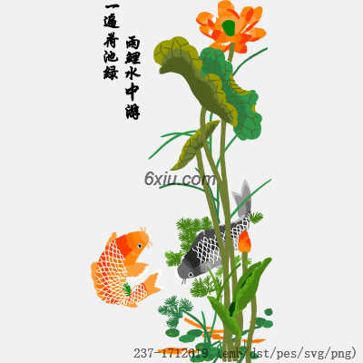 svg矢量绣花图下载