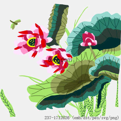 svg矢量绣花图下载