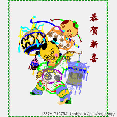 svg矢量绣花图下载
