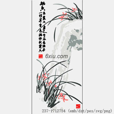 svg矢量绣花图下载