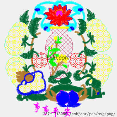 svg矢量绣花图下载