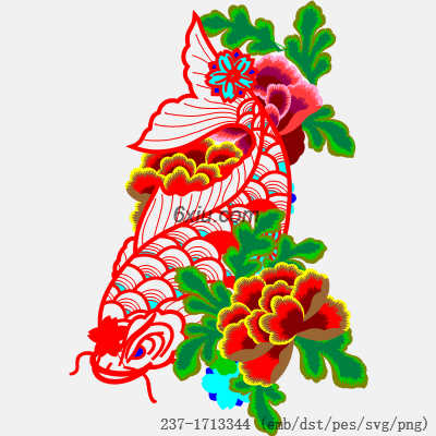 svg矢量绣花图下载