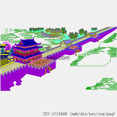 svg矢量绣花图下载