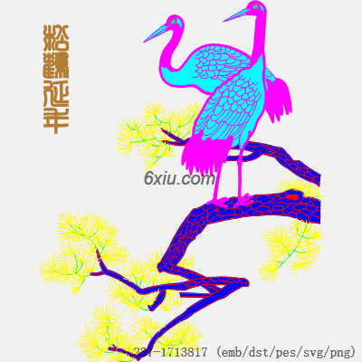 svg矢量绣花图下载