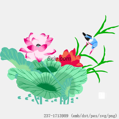 svg矢量绣花图下载