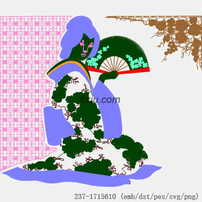 svg矢量绣花图下载