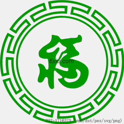 svg矢量绣花图下载
