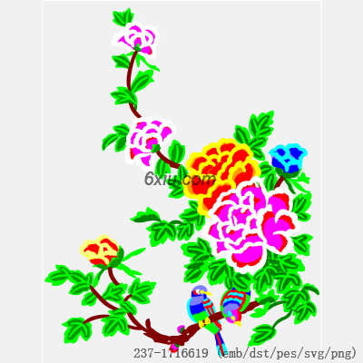 svg矢量绣花图下载