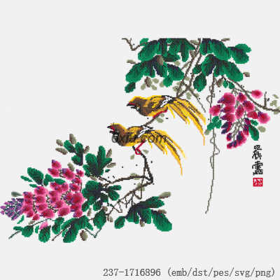 svg矢量绣花图下载