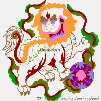 svg矢量绣花图下载