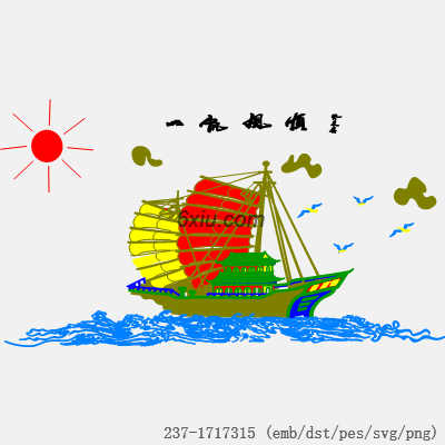 svg矢量绣花图下载