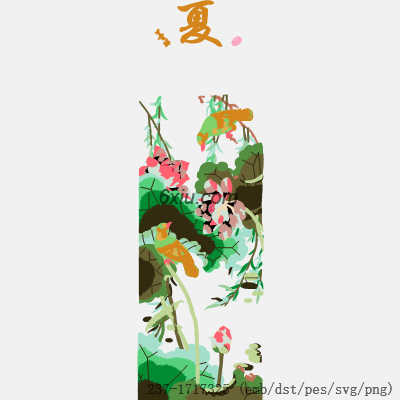svg矢量绣花图下载
