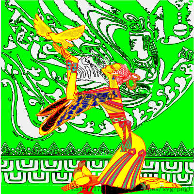 svg矢量绣花图下载