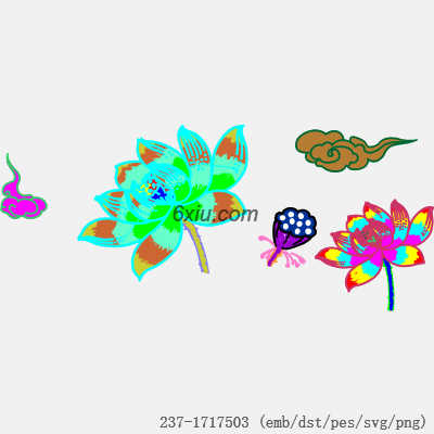 svg矢量绣花图下载