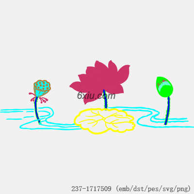 svg矢量绣花图下载