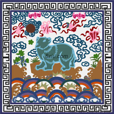 svg矢量绣花图下载