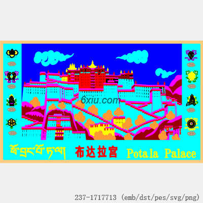 svg矢量绣花图下载
