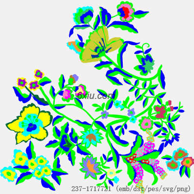 svg矢量绣花图下载