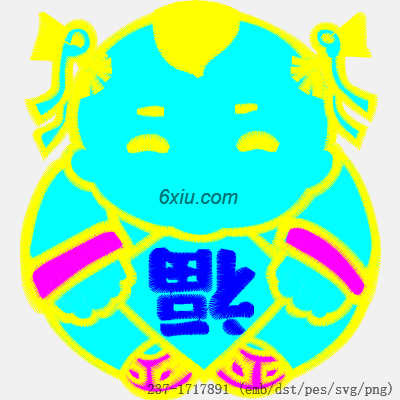 svg矢量绣花图下载
