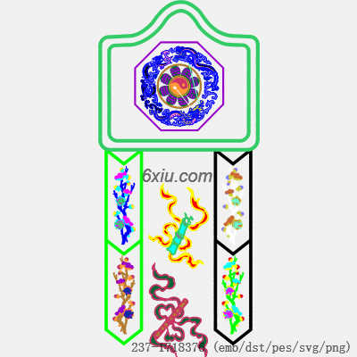 svg矢量绣花图下载