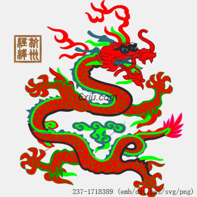 svg矢量绣花图下载
