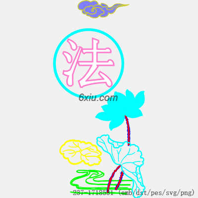 svg矢量绣花图下载