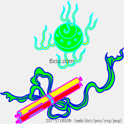 svg矢量绣花图下载