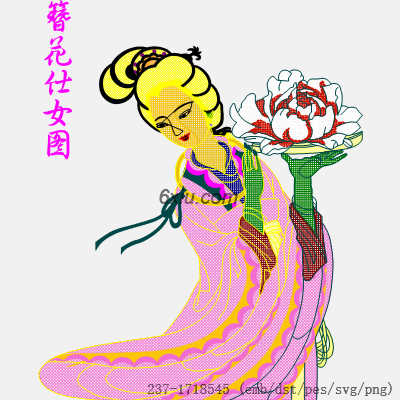 svg矢量绣花图下载
