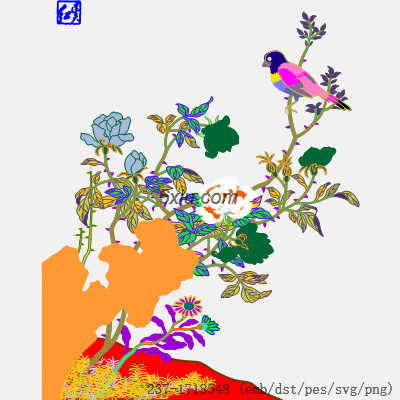 svg矢量绣花图下载
