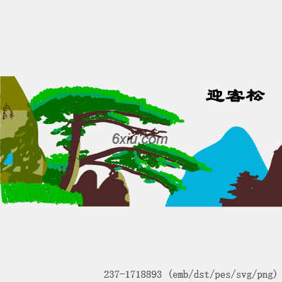 svg矢量绣花图下载