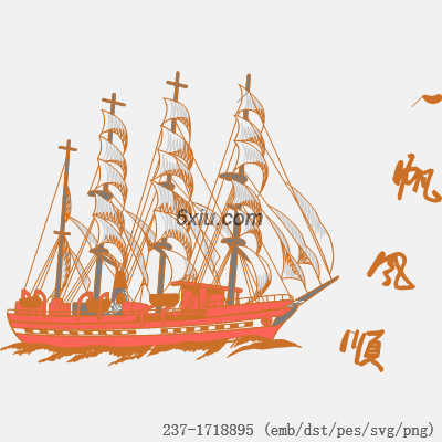 svg矢量绣花图下载