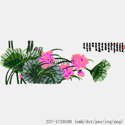 svg矢量绣花图下载