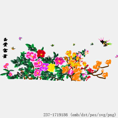 svg矢量绣花图下载