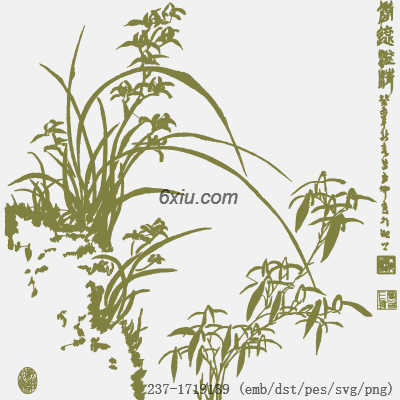 svg矢量绣花图下载