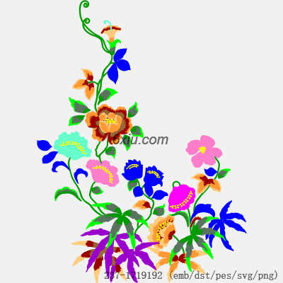 svg矢量绣花图下载