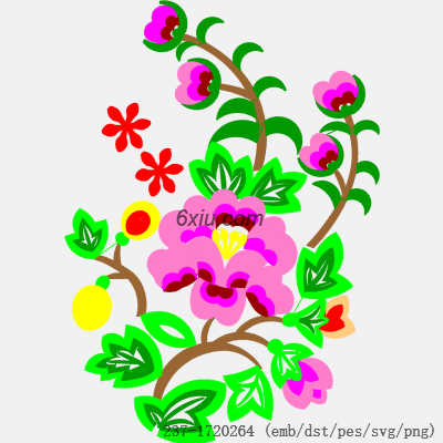 svg矢量绣花图下载
